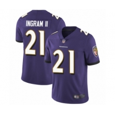 Youth Baltimore Ravens #21 Mark Ingram II Purple Team Color Vapor Untouchable Limited Player Football Jersey