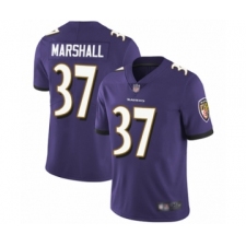 Youth Baltimore Ravens #37 Iman Marshall Purple Team Color Vapor Untouchable Limited Player Football Jersey