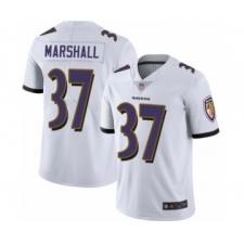 Youth Baltimore Ravens #37 Iman Marshall White Vapor Untouchable Limited Player Football Jersey