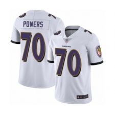 Youth Baltimore Ravens #70 Ben Powers White Vapor Untouchable Limited Player Football Jersey