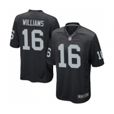 Men's Oakland Raiders #16 Tyrell Williams Game Black Team Color Football Jersey