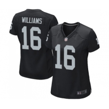 Women's Oakland Raiders #16 Tyrell Williams Game Black Team Color Football Jersey