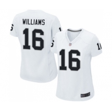 Women's Oakland Raiders #16 Tyrell Williams Game White Football Jersey