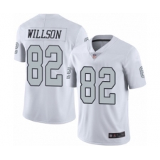 Men's Oakland Raiders #82 Luke Willson Elite White Rush Vapor Untouchable Football Jersey