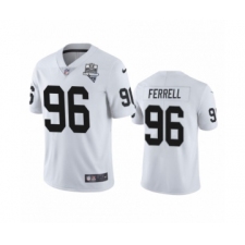 Men's Oakland Raiders #96 Clelin Ferrell White 2020 Inaugural Season Vapor Limited Jersey