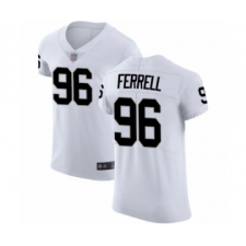 Men's Oakland Raiders #96 Clelin Ferrell White Vapor Untouchable Elite Player Football Jersey