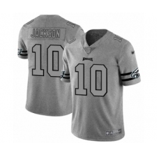 Men's Philadelphia Eagles #10 DeSean Jackson Limited Gray Team Logo Gridiron Football Jersey