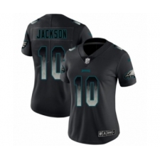 Women's Philadelphia Eagles #10 DeSean Jackson Limited Black Smoke Fashion Football Jersey