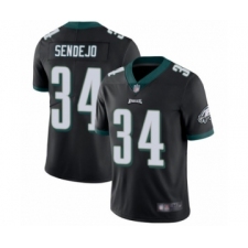 Men's Philadelphia Eagles #34 Andrew Sendejo Black Alternate Vapor Untouchable Limited Player Football Jersey
