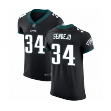 Men's Philadelphia Eagles #34 Andrew Sendejo Black Vapor Untouchable Elite Player Football Jersey