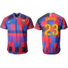 Barcelona #23 Umtiti 20th Anniversary Stadium Soccer Club Jersey