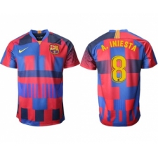 Barcelona #8 A.Iniesta 20th Anniversary Stadium Soccer Club Jersey