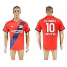 Bayer Leverkusen #10 Calhanoglu Away Soccer Club Jersey