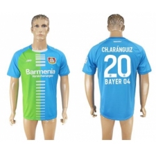 Bayer Leverkusen #20 Ch.Aranguiz Sec Away Soccer Club Jersey
