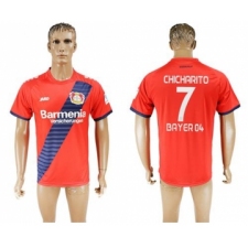 Bayer Leverkusen #7 Chicharito Away Soccer Club Jersey