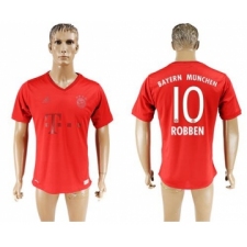 Bayern Munchen #10 Robben Marine Environmental Protection Home Soccer Club Jersey