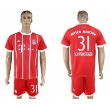 Bayern Munchen #31 Schweinsteiger Home Soccer Club Jersey