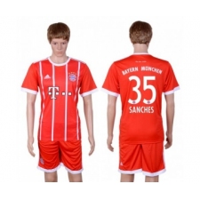 Bayern Munchen #35 Sanches Home Soccer Club Jersey