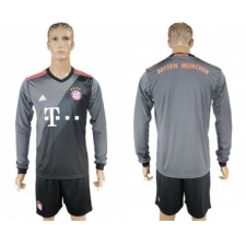 Bayern Munchen Blank Away Long Sleeves Soccer Club Jersey