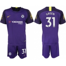 Chelsea #31 Green Purple Goalkeeper Soccer Club Jersey