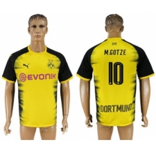 Dortmund #10 M.Gotze Yellow Soccer Club Jersey