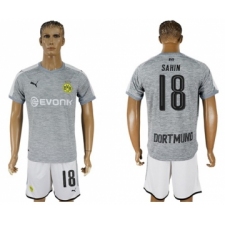 Dortmund #18 Sahin Grey Soccer Club Jersey
