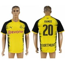 Dortmund #20 Ramos Yellow Soccer Club Jersey
