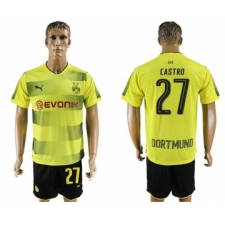 Dortmund #27 Castro Home Soccer Club Jersey
