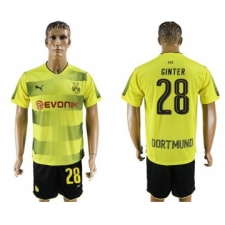 Dortmund #28 Ginter Home Soccer Club Jersey