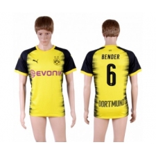 Dortmund #6 Bender Yellow Soccer Club Jersey