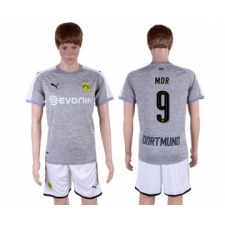 Dortmund #9 Mor Grey Soccer Club Jersey