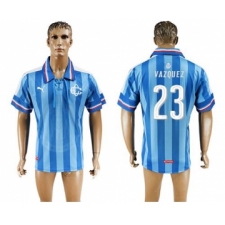 Guadalajara #23 Vazquez Blue Soccer Club Jersey