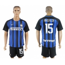 Inter Milan #15 Ansaldi Home Soccer Club Jersey