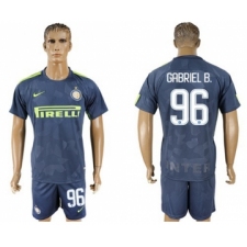 Inter Milan #96 Gabriel B. Sec Away Soccer Club Jersey
