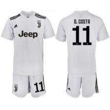 Juventus #11 D.Costa White Soccer Club Jersey