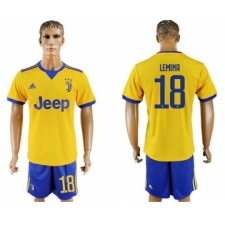 Juventus #18 Lemina Away Soccer Club Jersey
