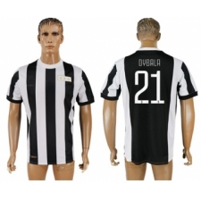 Juventus #21 Dybala 120th Anniversary Soccer Club Jersey