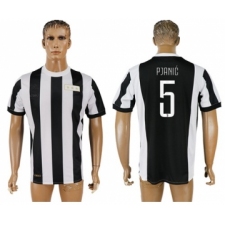 Juventus #5 Pjanic 120th Anniversary Soccer Club Jersey