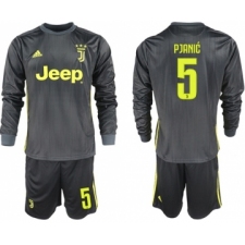 Juventus #5 Pjanic Third Long Sleeves Soccer Club Jersey