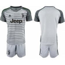 Juventus Blank Grey Goalkeeper Soccer Club Jersey