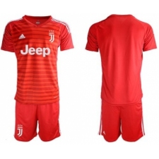 Juventus Blank Red Goalkeeper Soccer Club Jersey