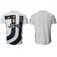 Juventus Blank White Training Soccer Club Jersey