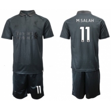 Liverpool #11 M.Salah Black Soccer Club Jersey