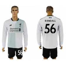 Liverpool #56 Randall Away Long Sleeves Soccer Club Jersey