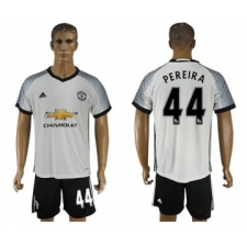 Manchester United #44 Pereira White Soccer Club Jersey