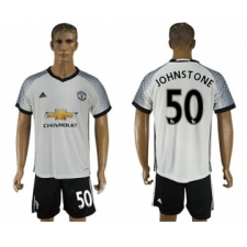 Manchester United #50 Johnstone White Soccer Club Jersey