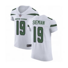 Men's New York Jets #19 Trevor Siemian White Vapor Untouchable Elite Player Football Jersey
