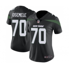 Women's New York Jets #70 Kelechi Osemele Black Alternate Vapor Untouchable Limited Player Football Jersey