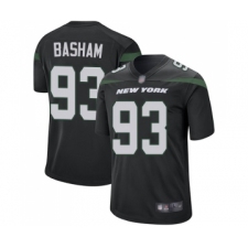 Men's New York Jets #93 Tarell Basham Game Black Alternate Football Jersey