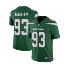 Men's New York Jets #93 Tarell Basham Green Team Color Vapor Untouchable Limited Player Football Jersey